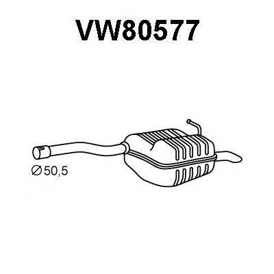 Глушитель выхлопных газов конечный VENEPORTE VW80577
