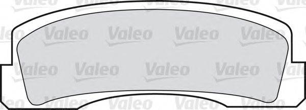 Комплект тормозных колодок, дисковый тормоз VALEO 598389