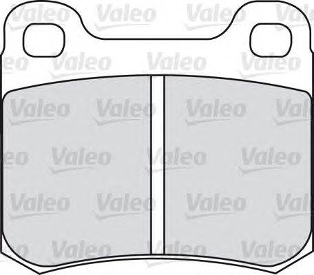 Комплект тормозных колодок, дисковый тормоз VALEO 551012
