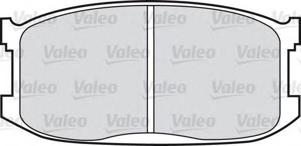 Комплект тормозных колодок, дисковый тормоз VALEO 551006