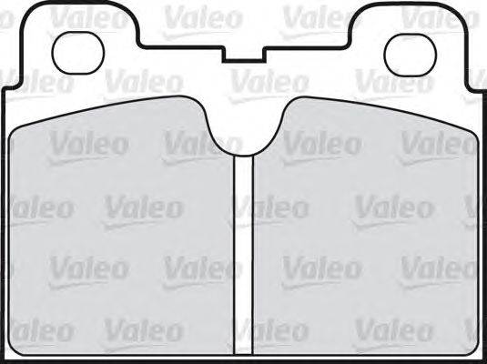 Комплект тормозных колодок, дисковый тормоз VALEO 540111