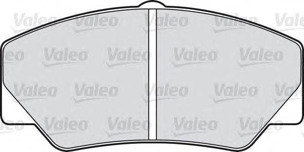 Комплект тормозных колодок, дисковый тормоз VALEO 540407