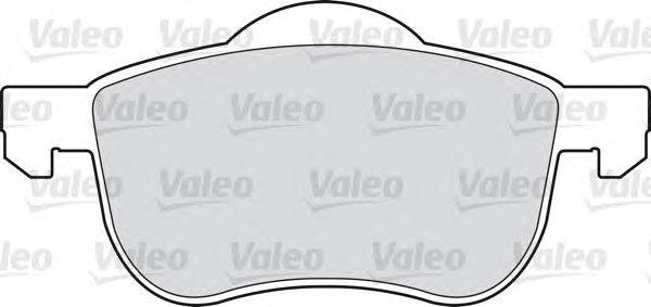 Комплект тормозных колодок, дисковый тормоз VALEO 23072