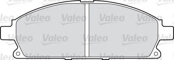 Комплект тормозных колодок, дисковый тормоз VALEO 598452