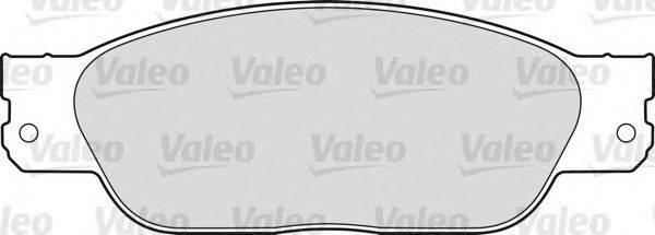 Комплект тормозных колодок, дисковый тормоз VALEO 598439