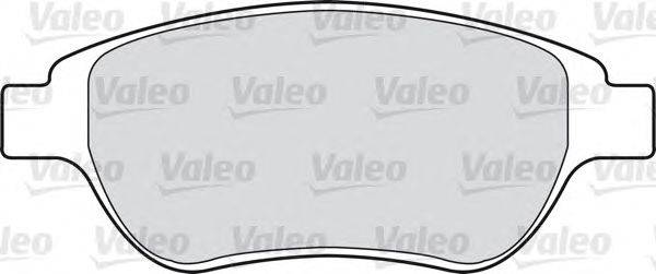 Комплект тормозных колодок, дисковый тормоз VALEO 598465