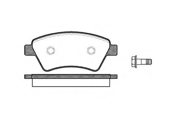 Комплект тормозных колодок, дисковый тормоз WOKING P8763.10