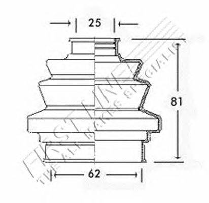 Пыльник, приводной вал FIRST LINE FCB2196