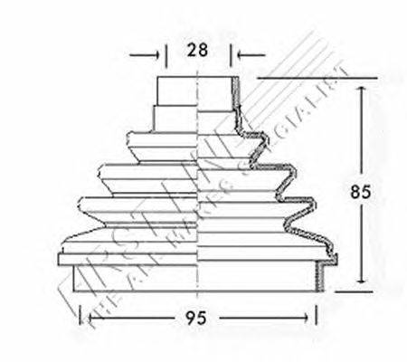 Пыльник, приводной вал FIRST LINE FCB2320