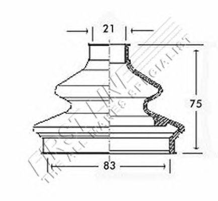 Пыльник, приводной вал FIRST LINE FCB2333
