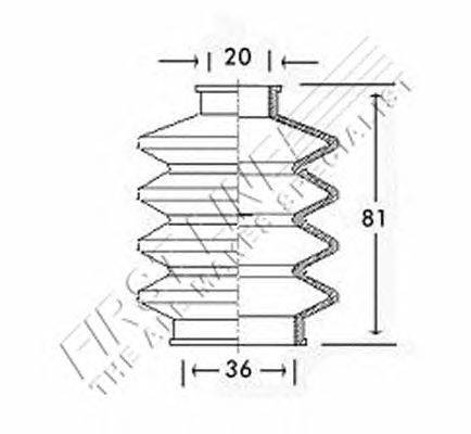 Пыльник, приводной вал FIRST LINE FCB2423