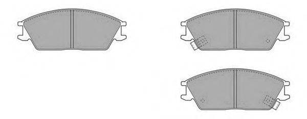 Комплект тормозных колодок, дисковый тормоз FREMAX FBP1589