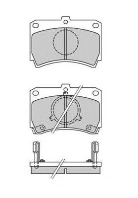 Комплект тормозных колодок, дисковый тормоз FREMAX FBP-0304