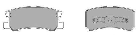 Комплект тормозных колодок, дисковый тормоз FREMAX FBP-1563