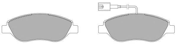 Комплект тормозных колодок, дисковый тормоз FREMAX 23712