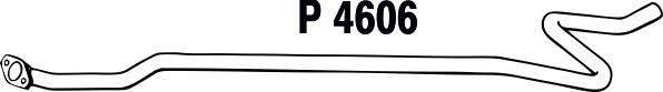Средний глушитель выхлопных газов FENNO P4606