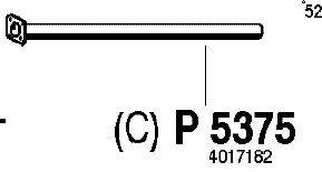 Труба выхлопного газа FENNO P5375