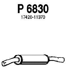 Средний глушитель выхлопных газов FENNO P6830