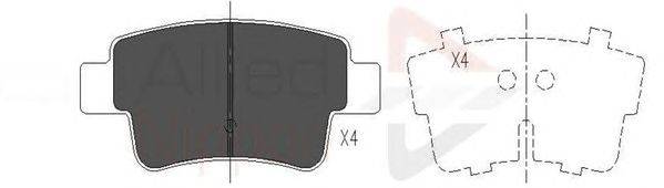 Комплект тормозных колодок, дисковый тормоз COMLINE ADB26012