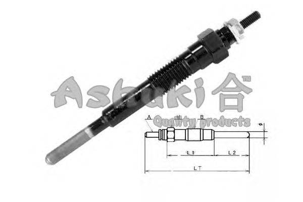 Свеча накаливания ASHUKI 1713-2002