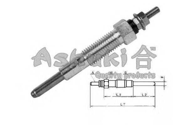 Свеча накаливания ASHUKI 1713-8005