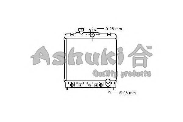 Радиатор, охлаждение двигателя ASHUKI H553-15