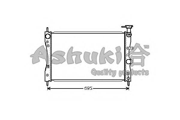 Радиатор, охлаждение двигателя ASHUKI C55705