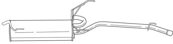 Глушитель выхлопных газов конечный SIGAM 21620