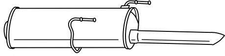 Глушитель выхлопных газов конечный SIGAM 45674