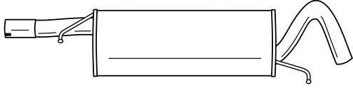 Глушитель выхлопных газов конечный SIGAM 60680