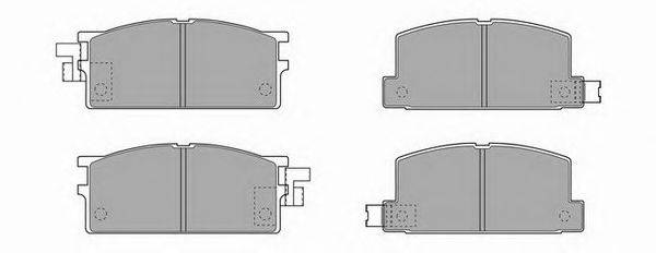 Комплект тормозных колодок, дисковый тормоз SIMER 418