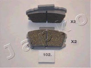 Комплект тормозных колодок, дисковый тормоз ASHIKA PA102AF
