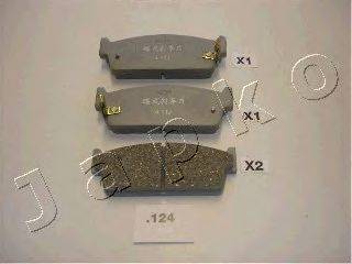 Комплект тормозных колодок, дисковый тормоз ASHIKA PP124AF