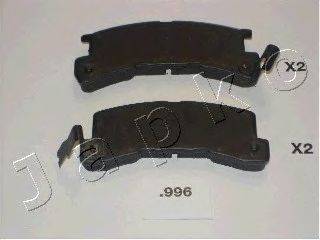 Комплект тормозных колодок, дисковый тормоз JAPKO 51996