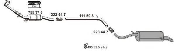 Система выпуска ОГ ERNST 190162