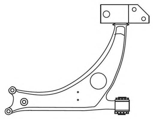 Рычаг независимой подвески колеса, подвеска колеса FRAP 4034