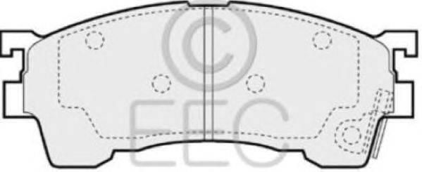 Комплект тормозных колодок, дисковый тормоз EEC BRP0765