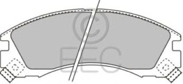 Комплект тормозных колодок, дисковый тормоз EEC BRP0781