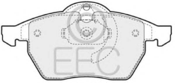 Комплект тормозных колодок, дисковый тормоз EEC BRP0941