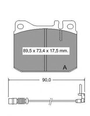 Комплект тормозных колодок, дисковый тормоз VEMA 831481