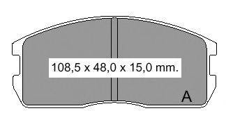 Комплект тормозных колодок, дисковый тормоз VEMA 834860