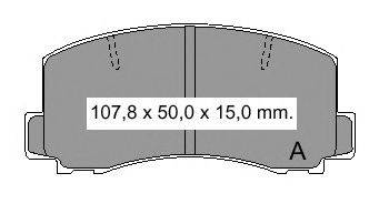 Комплект тормозных колодок, дисковый тормоз VEMA 834880