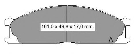 Комплект тормозных колодок, дисковый тормоз VEMA 835270