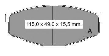 Комплект тормозных колодок, дисковый тормоз VEMA 835820