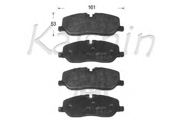 Комплект тормозных колодок, дисковый тормоз KAISHIN D10168