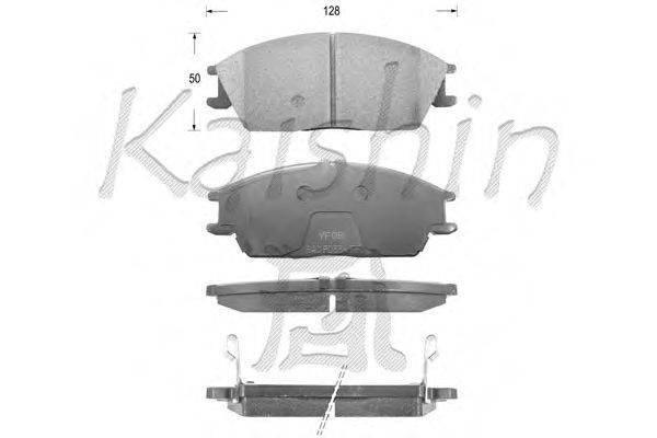 Комплект тормозных колодок, дисковый тормоз KAISHIN D11091OE