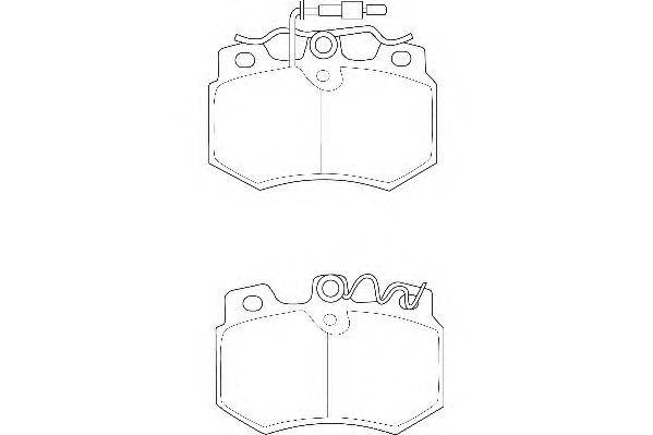 Комплект тормозных колодок, дисковый тормоз WAGNER WBP20989A