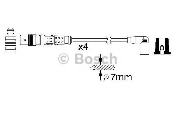 Комплект проводов зажигания BOSCH 0 986 356 341