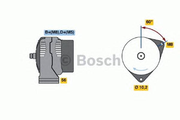 Генератор BOSCH 0 986 040 190