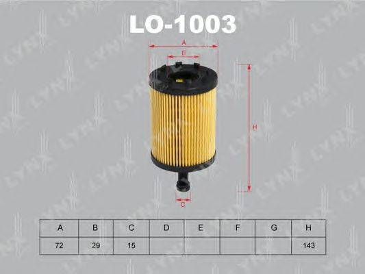 Масляный фильтр LYNXauto LO1003